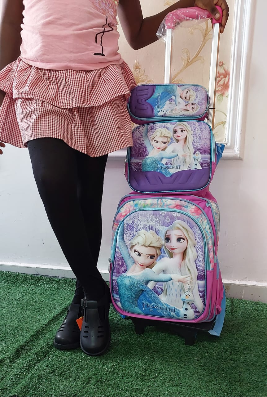 Frozen 3 in 1 Trolley School Bag 16 inches ages 4 9 Shoes Warehouse