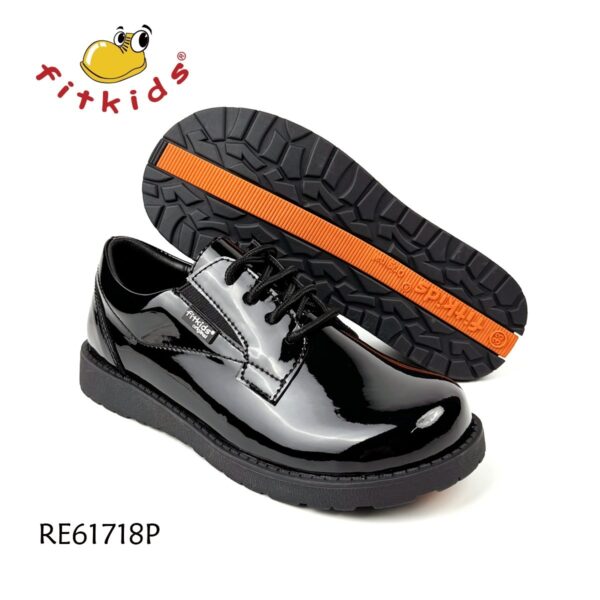 Fitkids -Boys Patent Back To School shoes